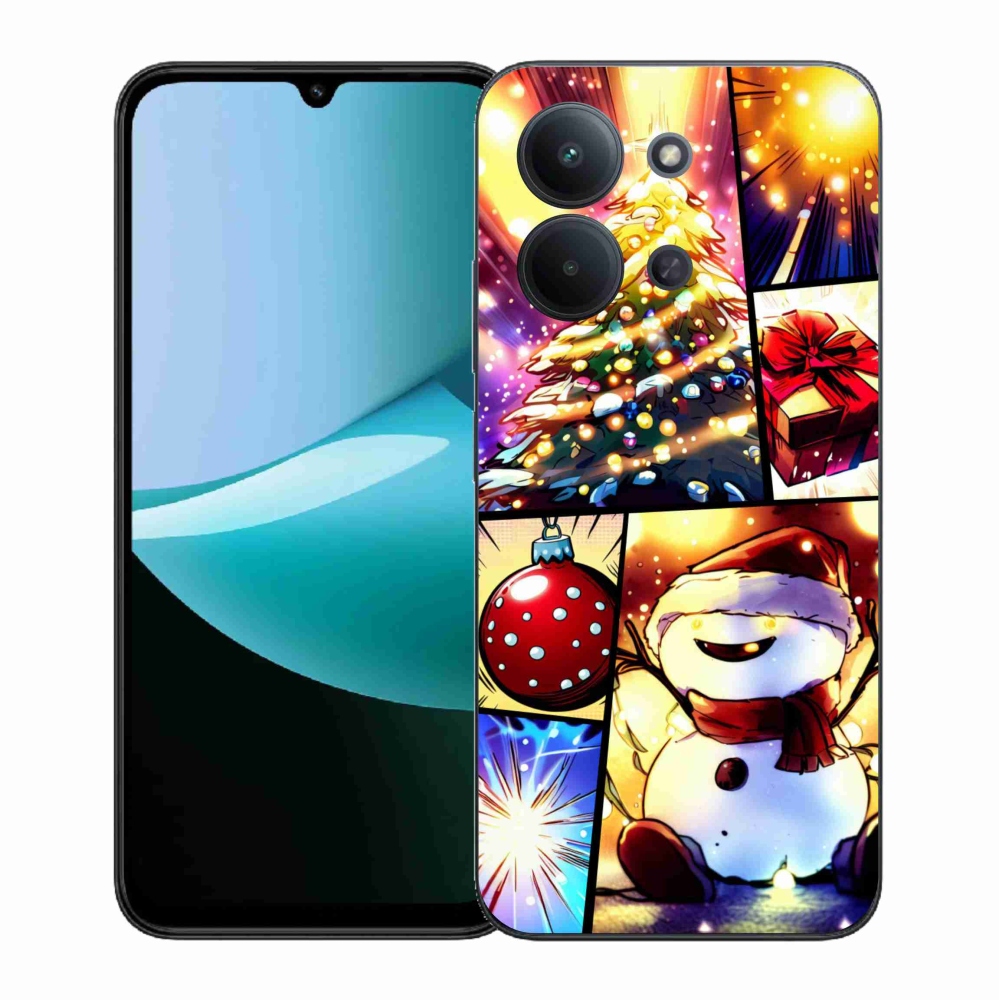 Gél borítás mmCase a Xiaomi Redmi 15C 4G (171mm)/Poco C85 4G (171mm) - Karácsonyi motívumok 1