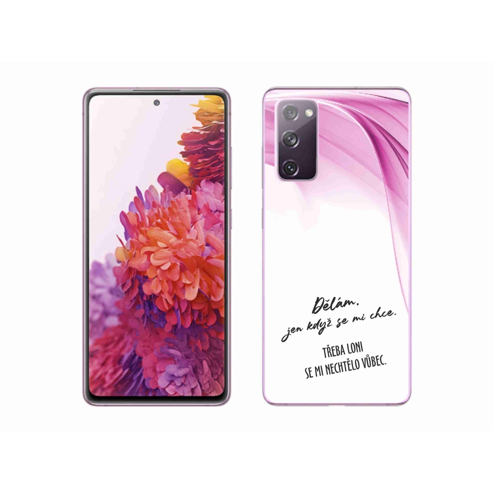 Gél borító mmCase Samsung Galaxy S20 FE - vicces szöveg 12 fehér háttér