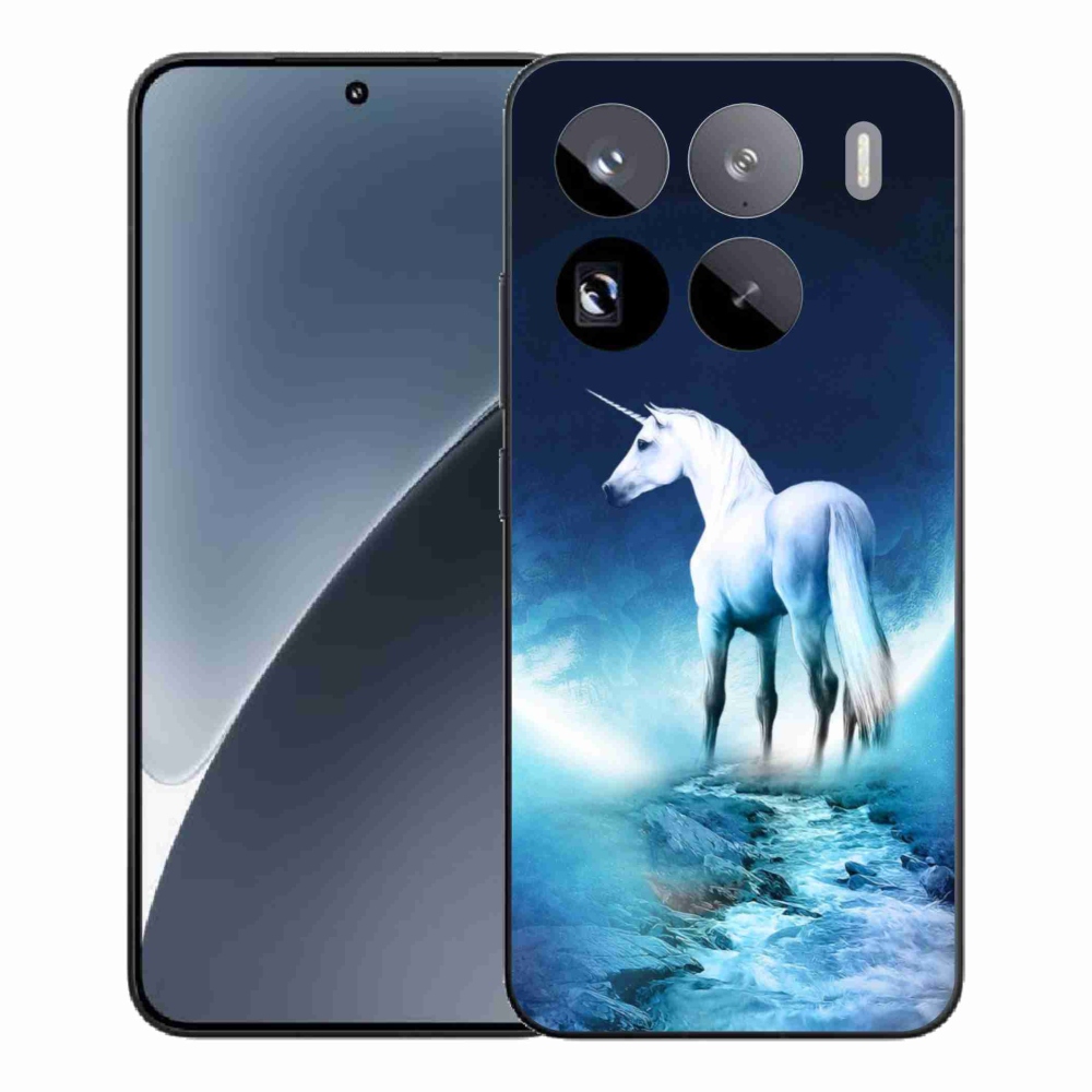 Gél borítás mmCase a Xiaomi 15 Pro-hoz - fehér egyszarvú