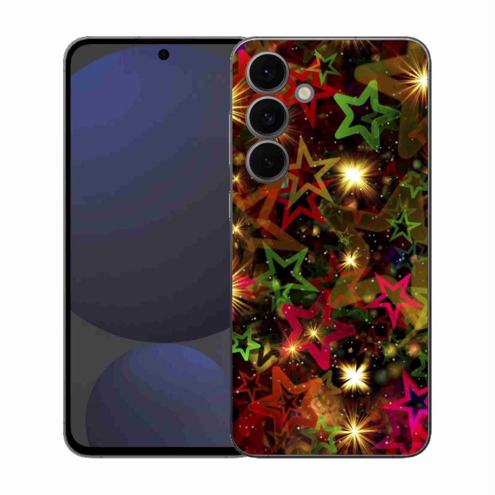 Zselés borítás mmCase Samsung Galaxy S25 FE - színes csillagok