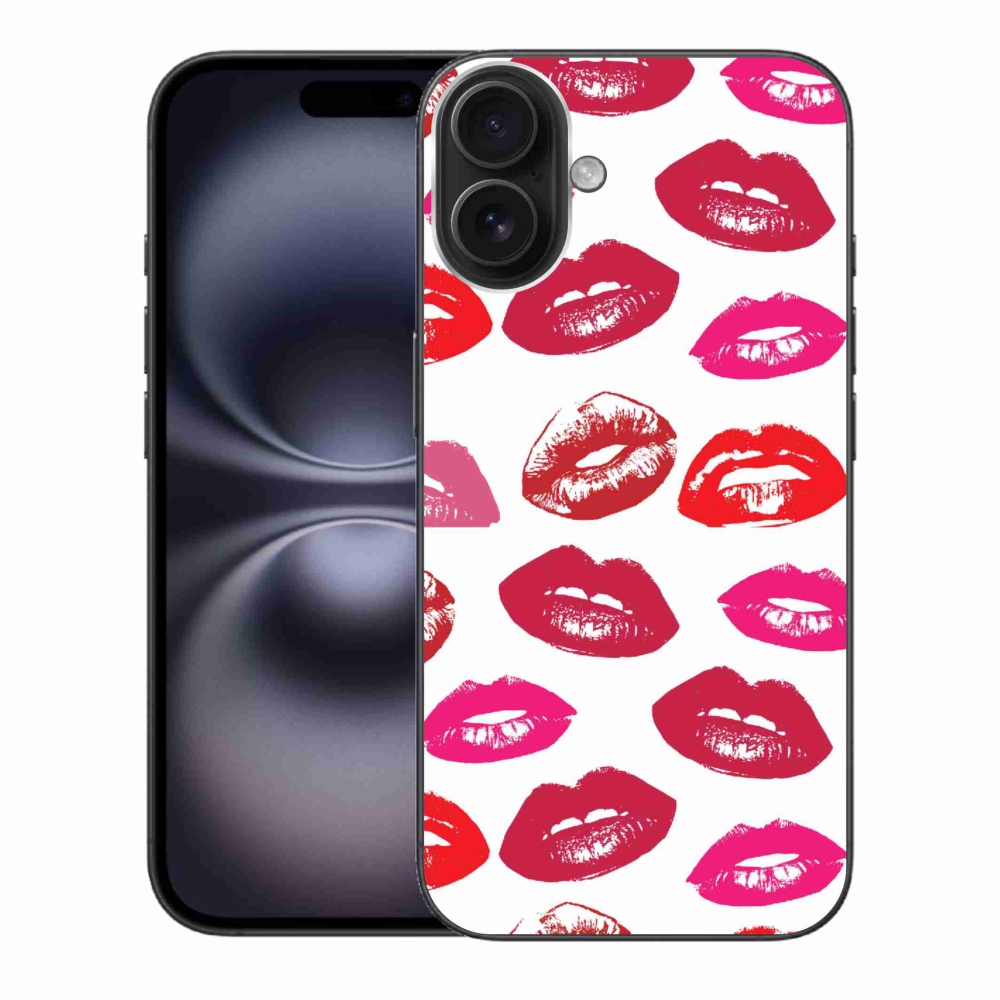 Zselés borítás mmCase iPhone 16 Plus készülékhez - ajkak
