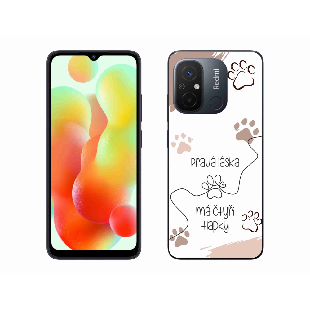 Gél borítás mmCase a Xiaomi Redmi 12C-hez - kutyamotívum 1 fehér háttér