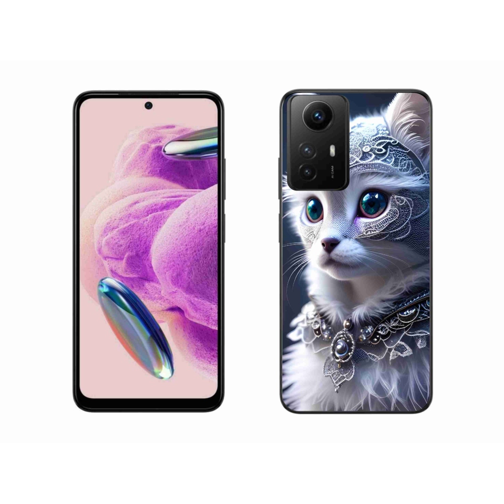 Gél borítás mmCase a Xiaomi Redmi Note 12S-hez - fehér macska