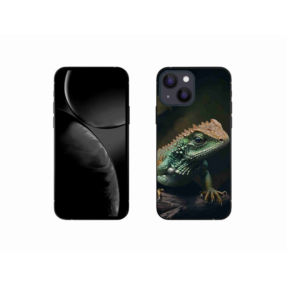 Zselés borítás mmCase iPhone 13 mini készülékhez - gyík