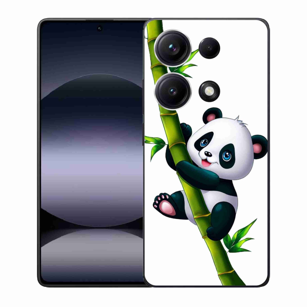 Gél borító mmCase a Xiaomi Redmi Note 14S-hez - panda a bambuszon