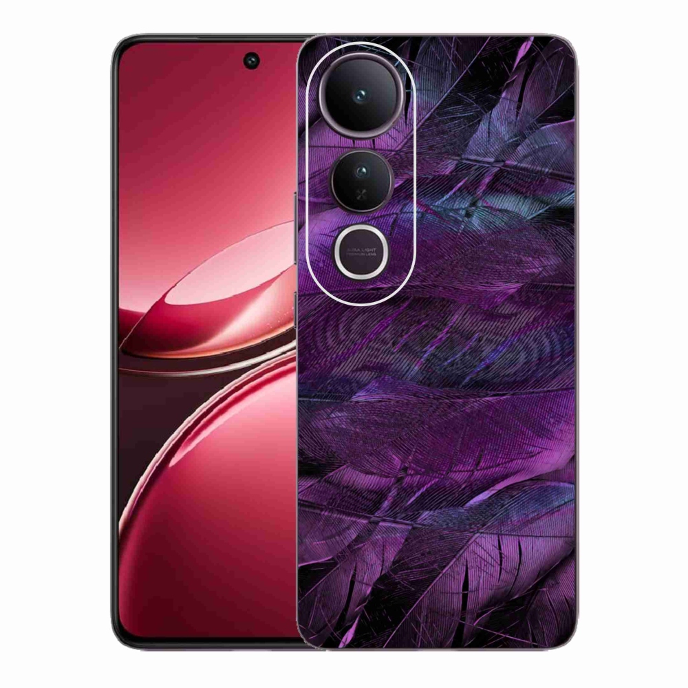 Gél borítás mmCase a Vivo V50 Lite 4G/5G készülékhez - lila toll