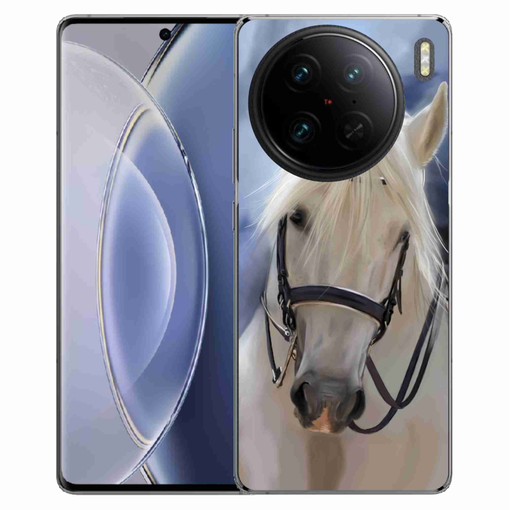 Zselés borítás mmCase a Vivo X90 Pro készülékhez - fehér ló