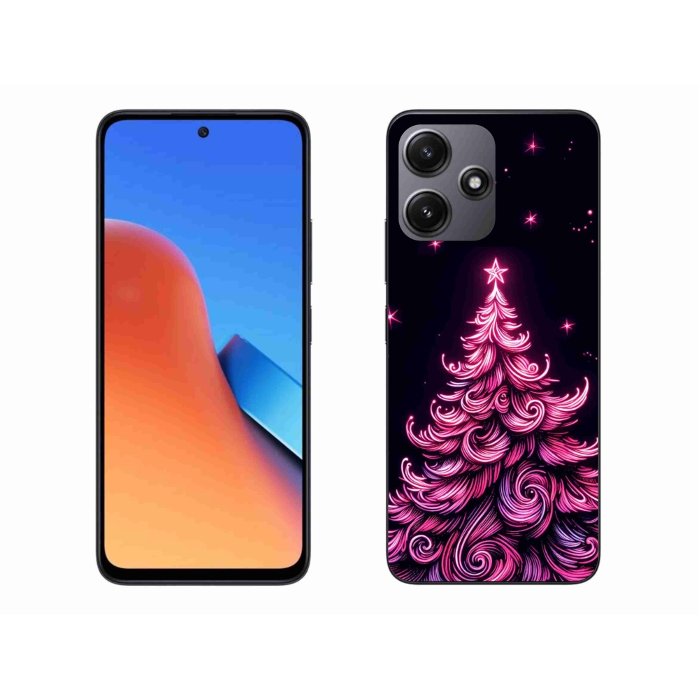 Gél borítás mmCase a Xiaomi Redmi 12 5G - neon karácsonyfa 2
