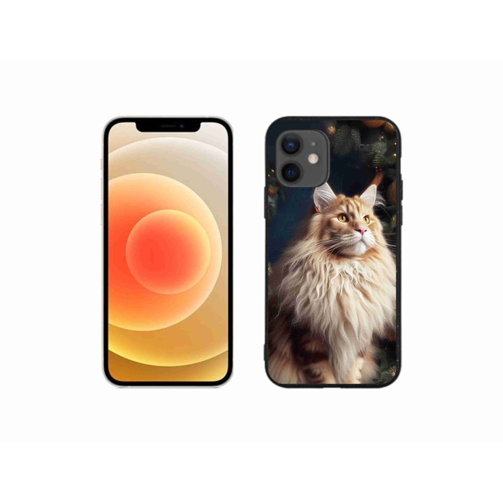 Zselés borítás mmCase iPhone 12 mini készülékhez - macska a fánál