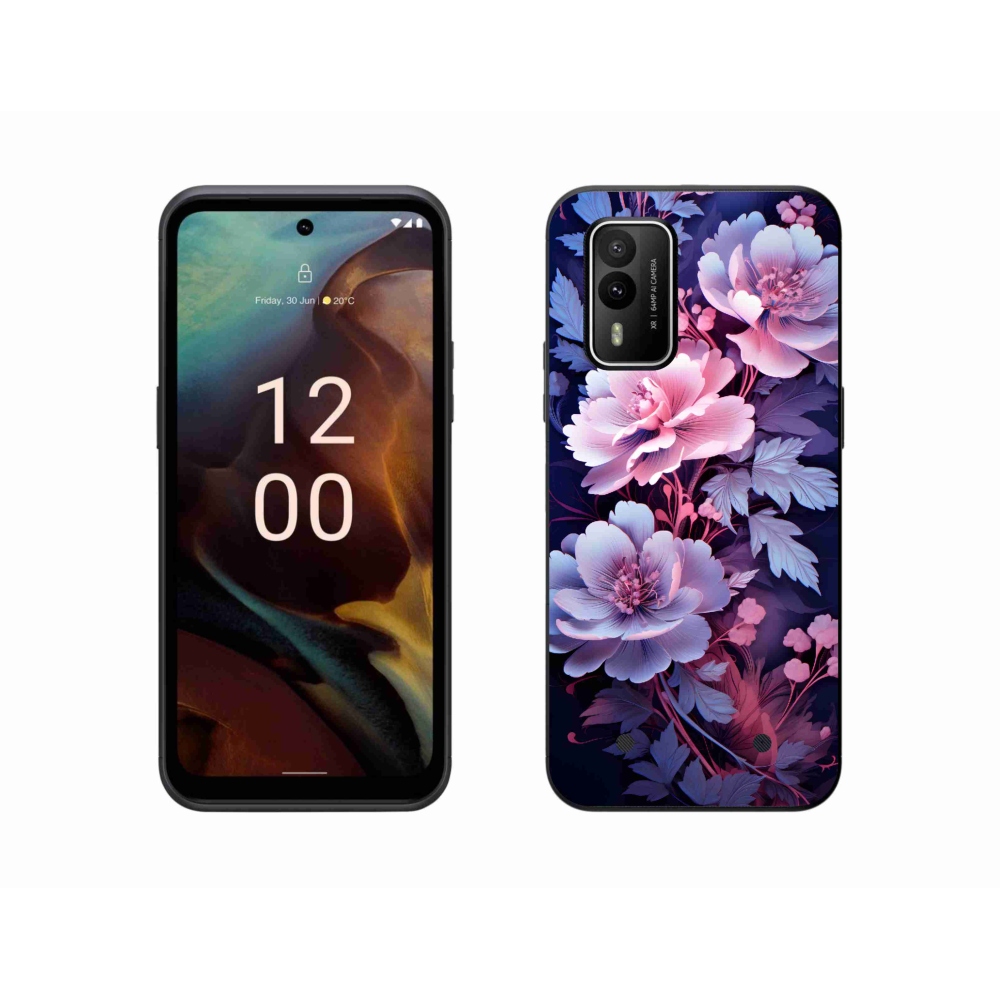 Zselés borítás mmCase a Nokia XR21 készülékhez - virágok 11
