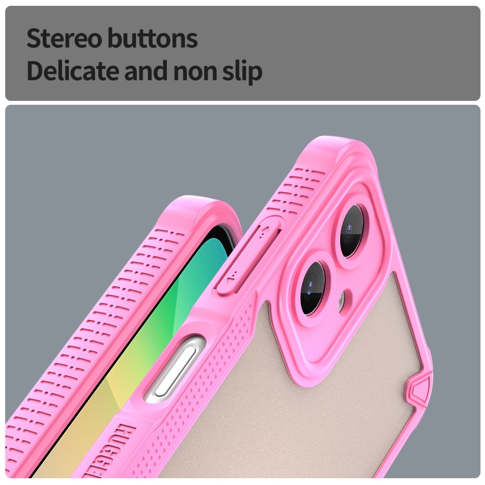 Fagyasztott tartós borítás Samsung Galaxy A06 4G készülékhez - rózsaszín