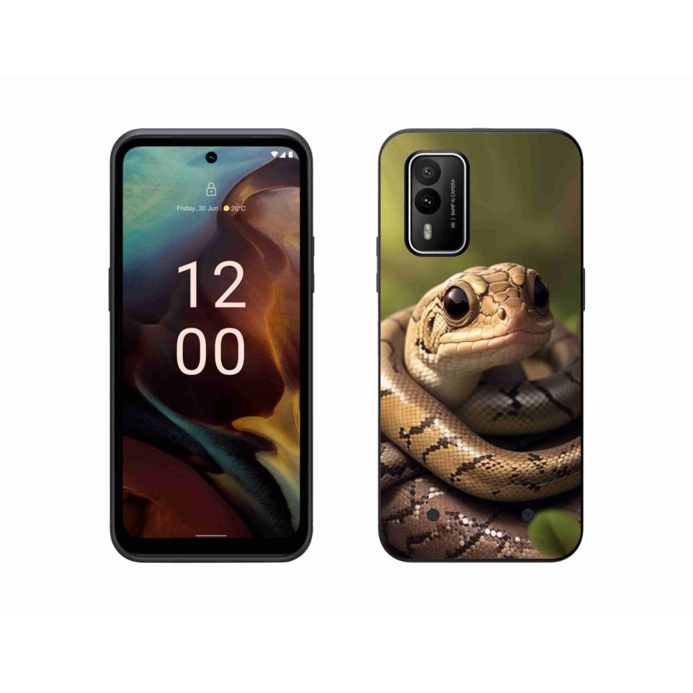 Zselés borítás mmCase a Nokia XR21 készülékhez - kígyó 1