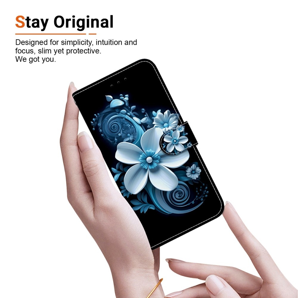 Sokoldalú könyvtáska Samsung Galaxy A06 4G készülékhez - orchidea