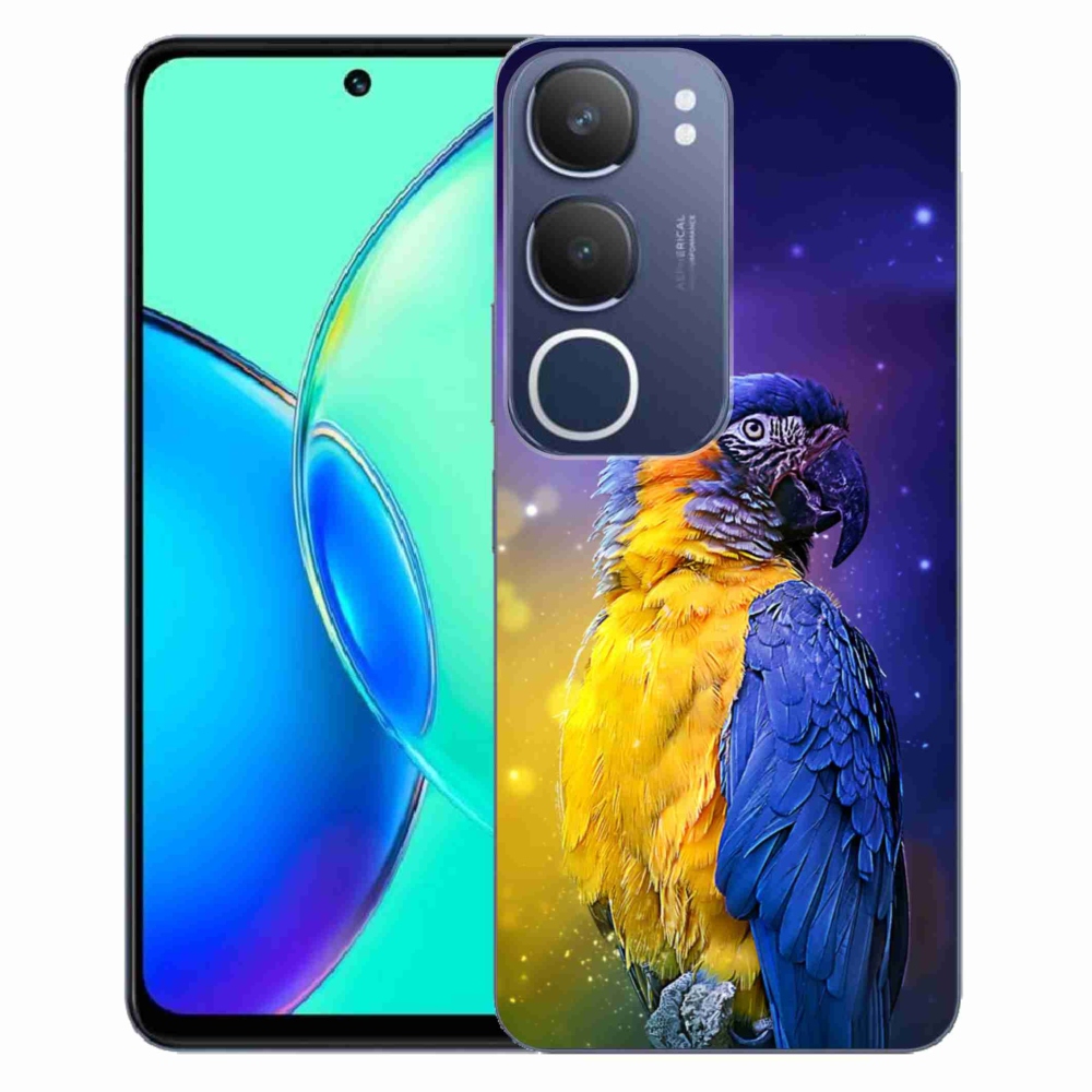 Zselés borítás mmCase a Vivo Y19s készülékhez - papagáj ara 1