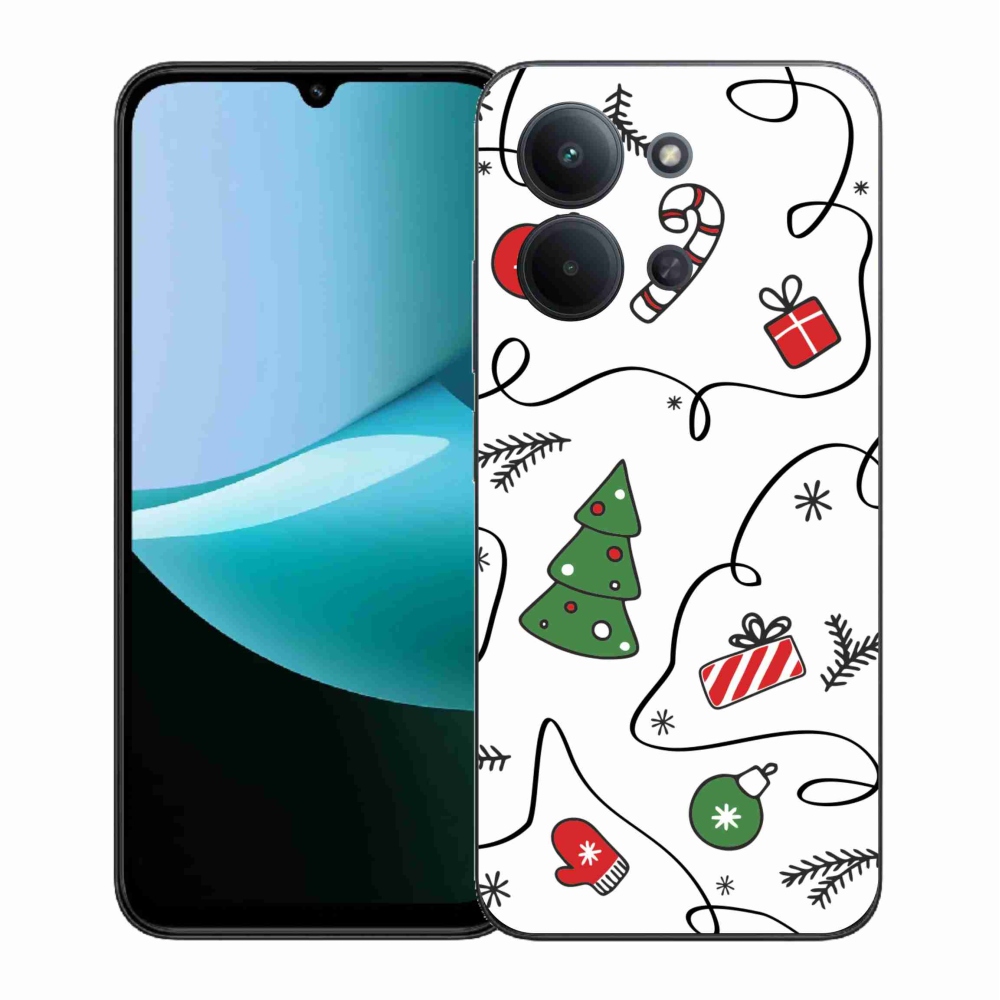 Gél borítás mmCase a Xiaomi Redmi 15C 4G (171mm)/Poco C85 4G (171mm) - karácsonyi motívumokkal