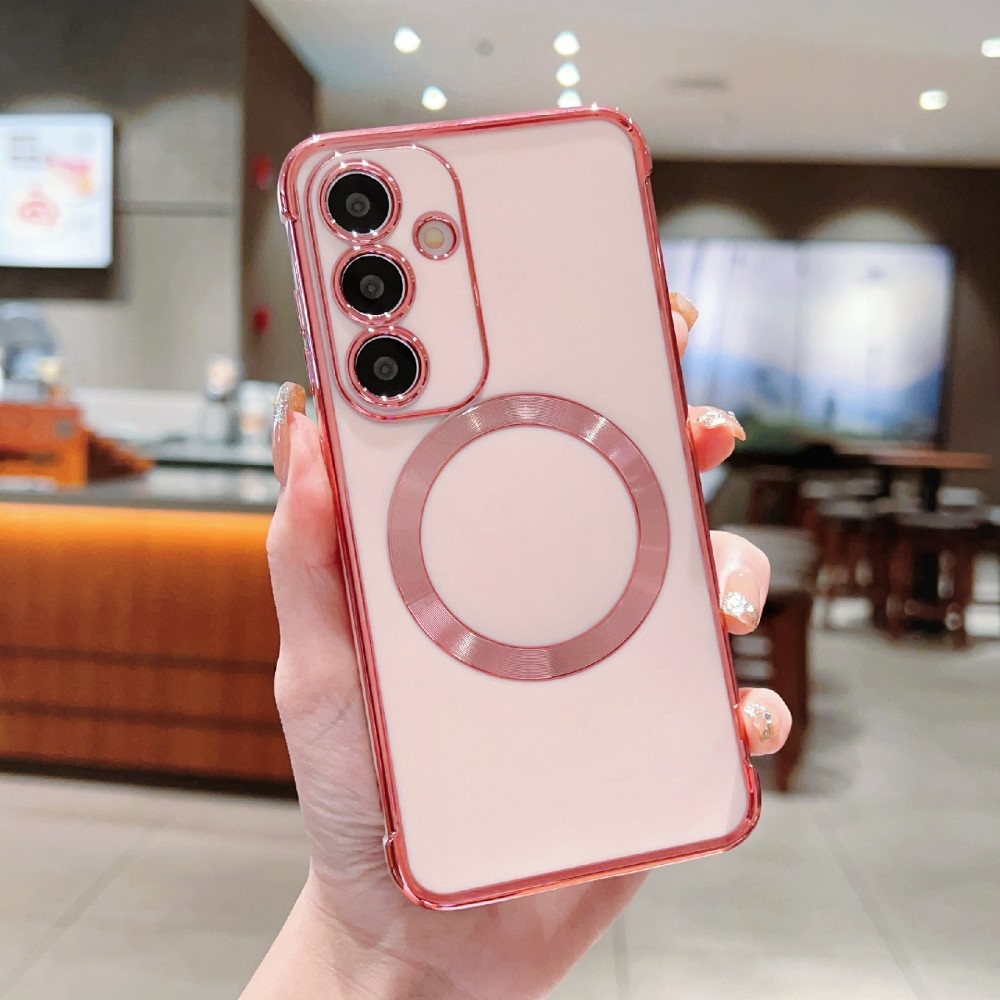 Zselés tok MagSafe támogatással Samsung Galaxy S25+ készülékhez - rózsaarany színben