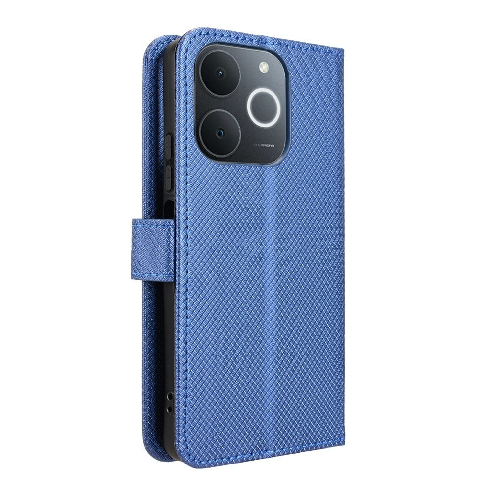 Gyémánt könyvtáska Realme Note 70T-hez - kék