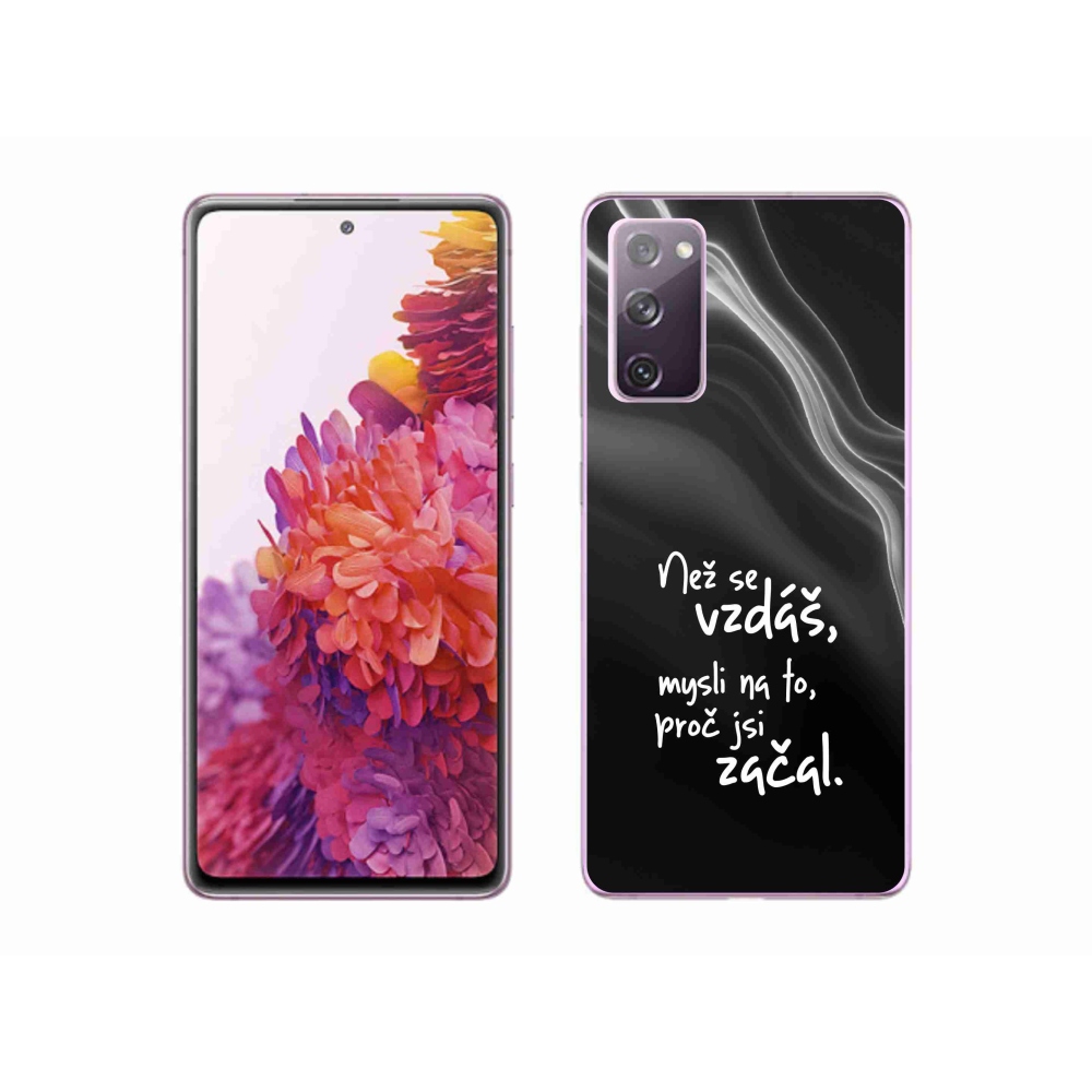 Gél borítás mmCase Samsung Galaxy S20 FE - idézem 2 fekete háttér