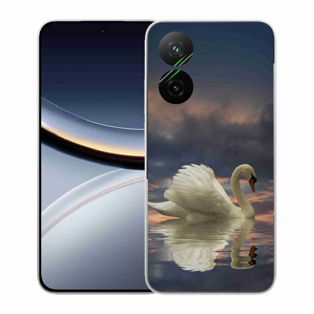 Gél borítás mmCase a Xiaomi Poco F7 5G-hez - hattyú