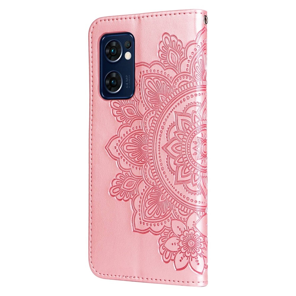 Mandala könyv tok Oppo Find X5 Lite-hoz - rózsaarany