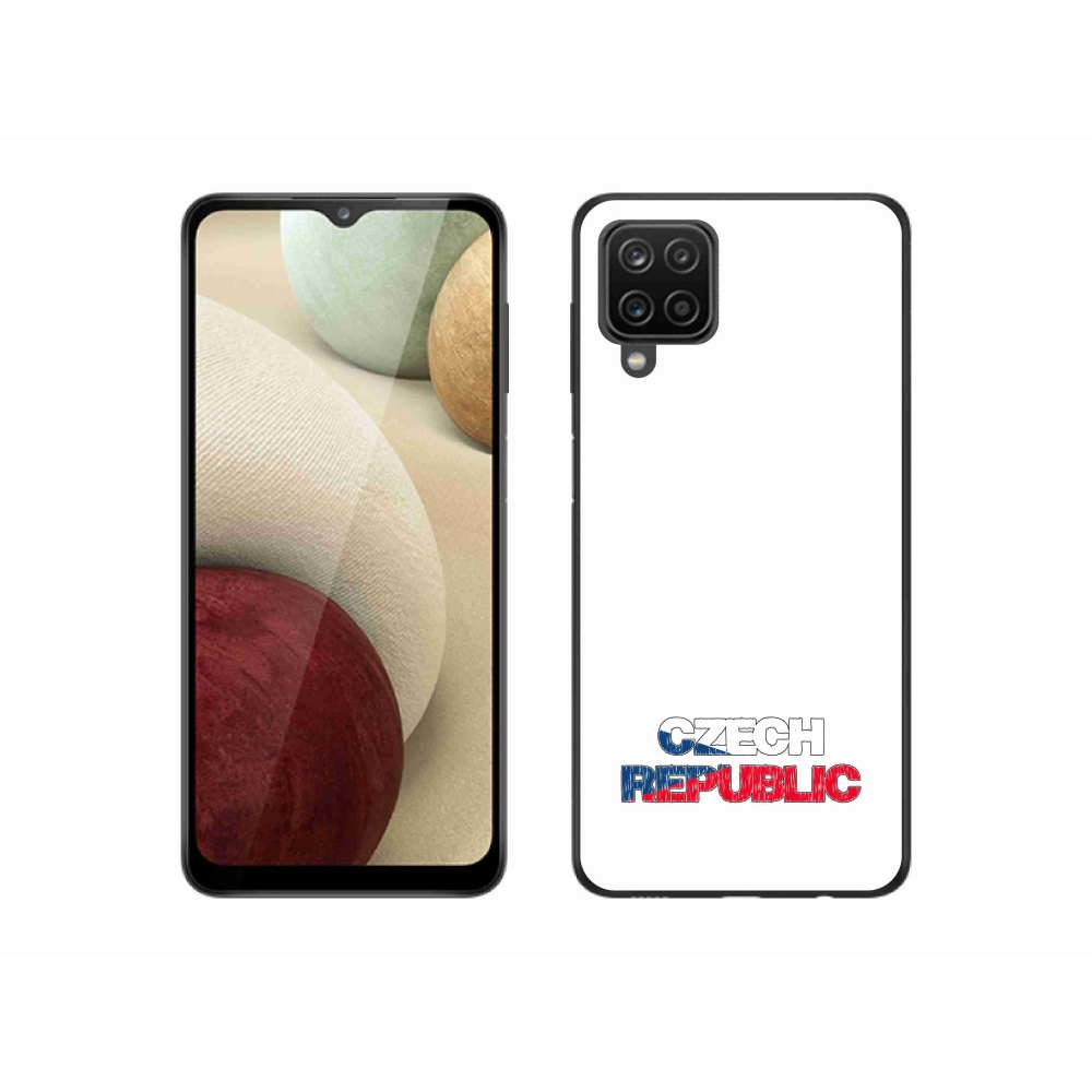 Gél borító mmCase Samsung Galaxy M12 - Csehország fehér háttérrel