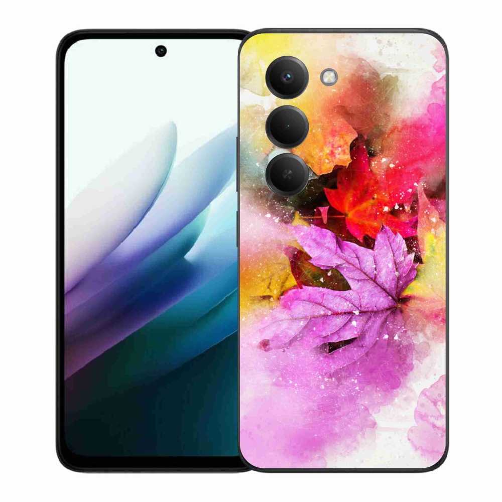 Gél borítás mmCase a Xiaomi Redmi 15 4G/5G (171mm) - színes levelek