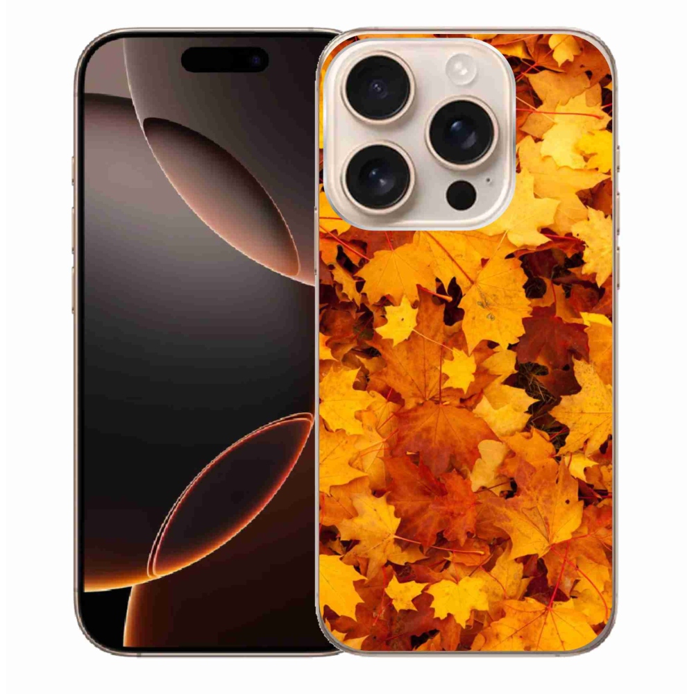 Gél borítás mmCase iPhone 16 Pro Max készülékhez - juharlevelek