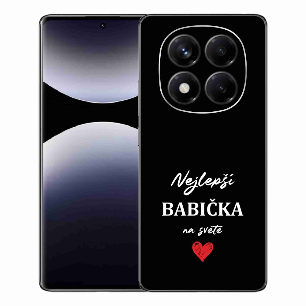 Gél borító mmCase a Xiaomi Redmi Note 14 Pro számára - a legjobb nagymama 1 fekete háttérrel