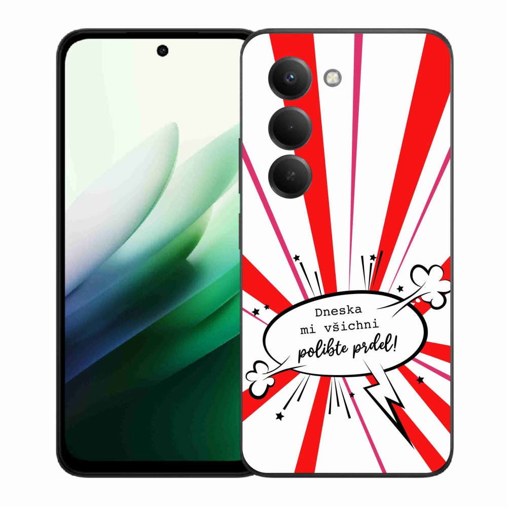 Gél borító mmCase a Xiaomi Redmi 15 5G-hez - vicces szöveg 15 fehér háttérrel