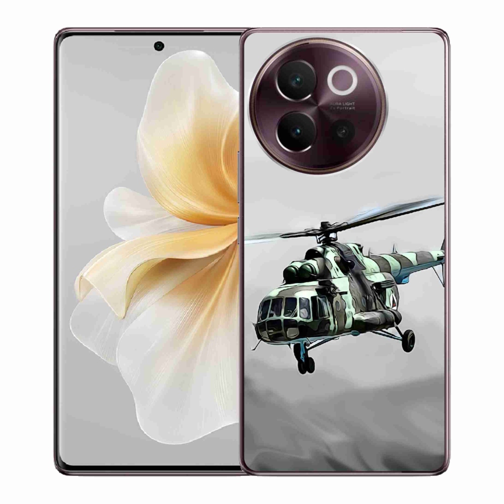 Gélburkolat mmCase a Vivo V40 Lite 5G-n - katonai helikopter