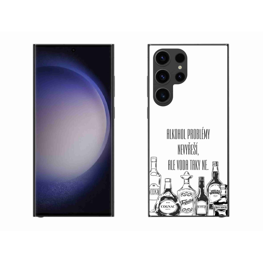 Gél borítás mmCase Samsung Galaxy S23 Ultra 5G - vicces szöveg fehér háttérrel