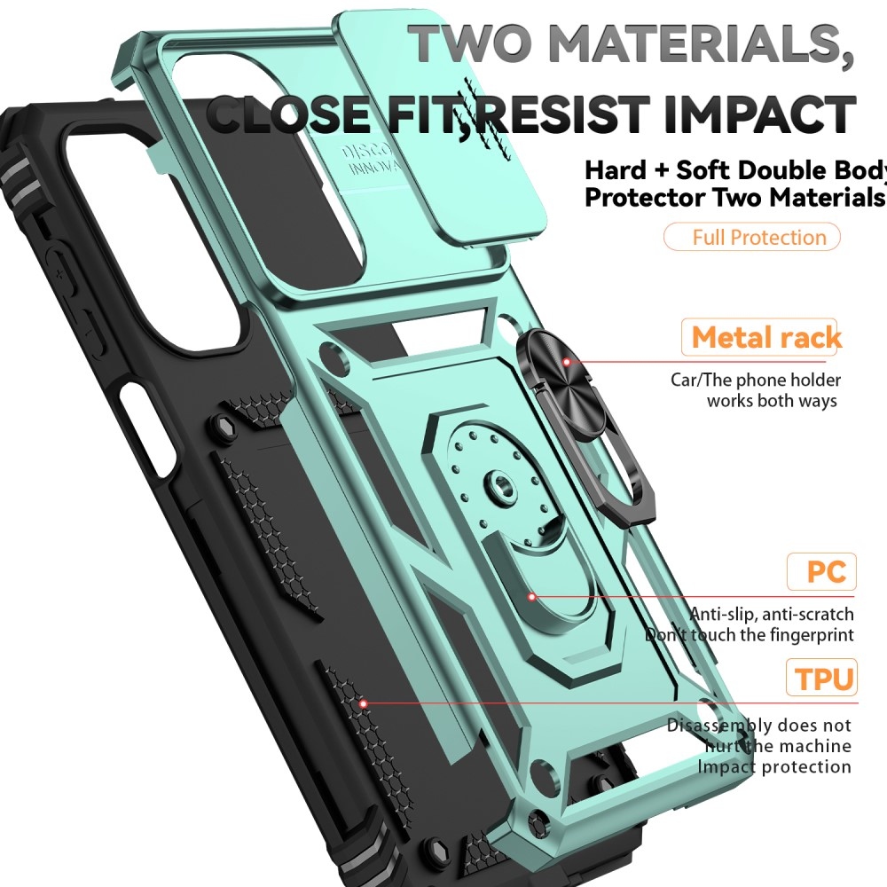 Gyűrűálló borítás Samsung Galaxy A26 5G készülékhez - zöld