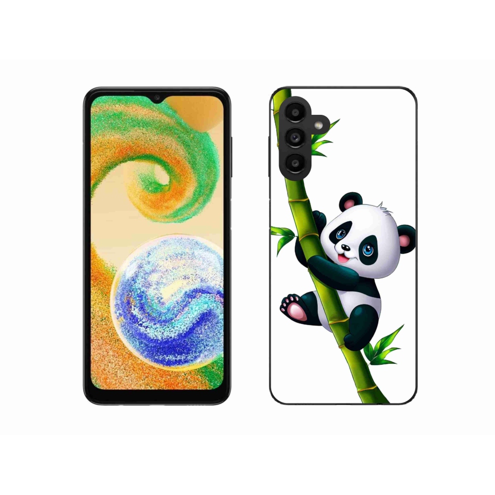 Zselés borítás mmCase Samsung Galaxy A04s (164.7x76.7x9.1mm) - panda a bambuszon