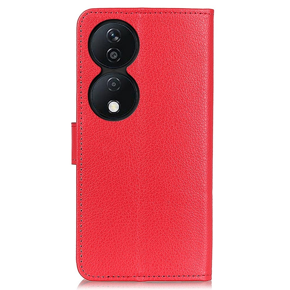 Litchie könyvtáska Honor X7b/Honor 90 Smart készülékhez - piros