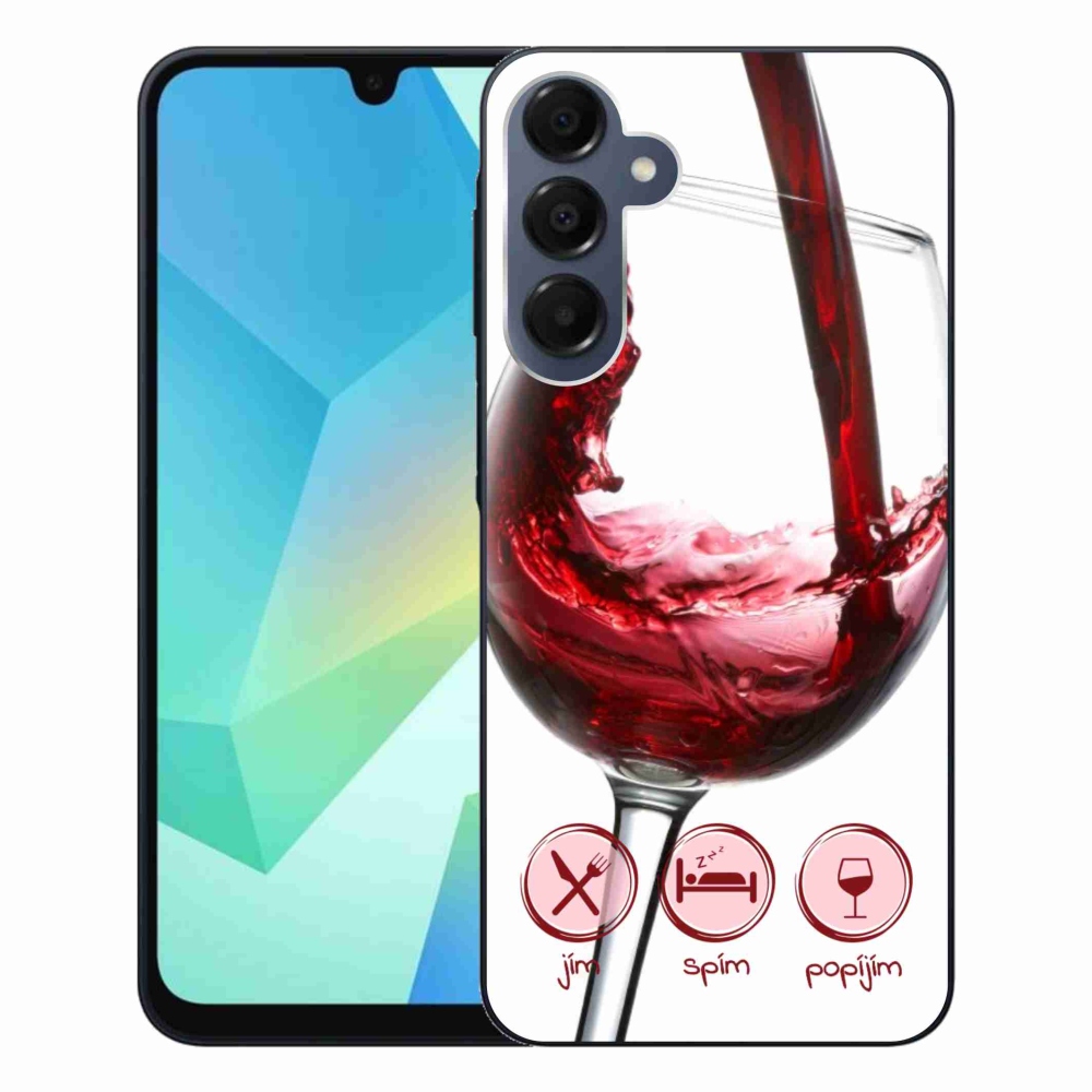 Gél tok mmCase Samsung Galaxy A16 4G/5G készülékhez - borospohár piros