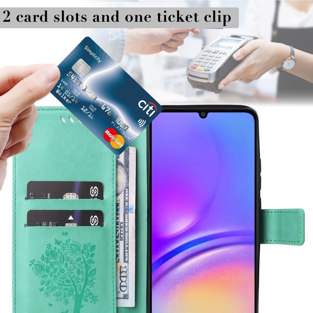 Fák könyve tok Samsung Galaxy A06 4G - teal színű