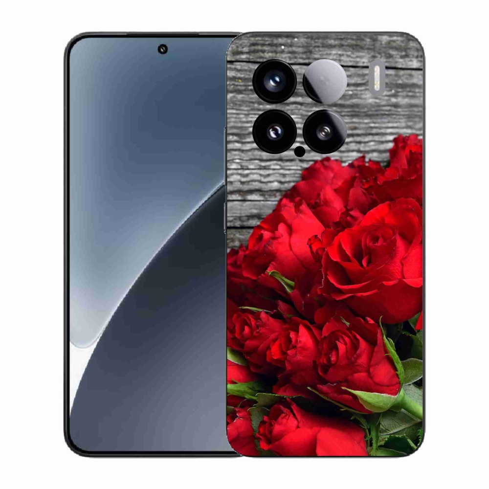 Gél borítás mmCase a Xiaomi 15-hez - piros rózsa