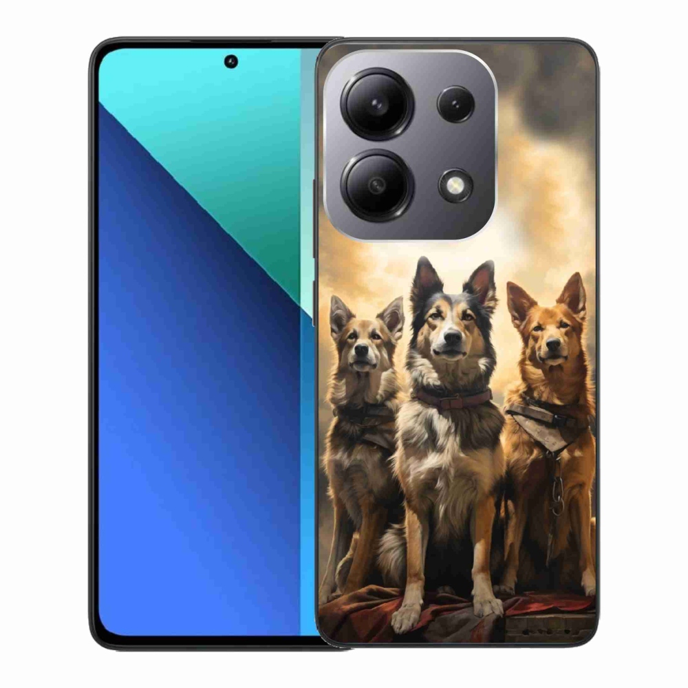 Gél borítás mmCase a Xiaomi Redmi Note 13-hoz - három kutya