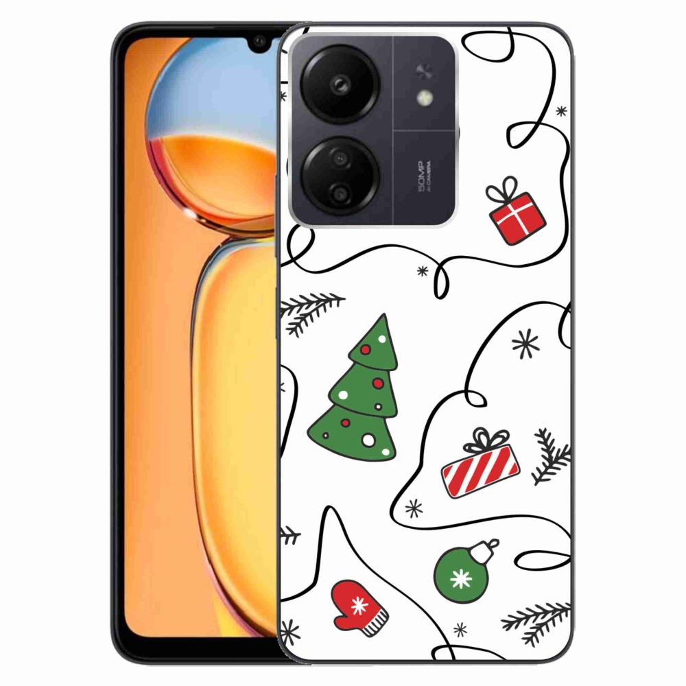 Gél borítás mmCase a Xiaomi Poco C65/Redmi 13C számára - karácsonyi motívumok