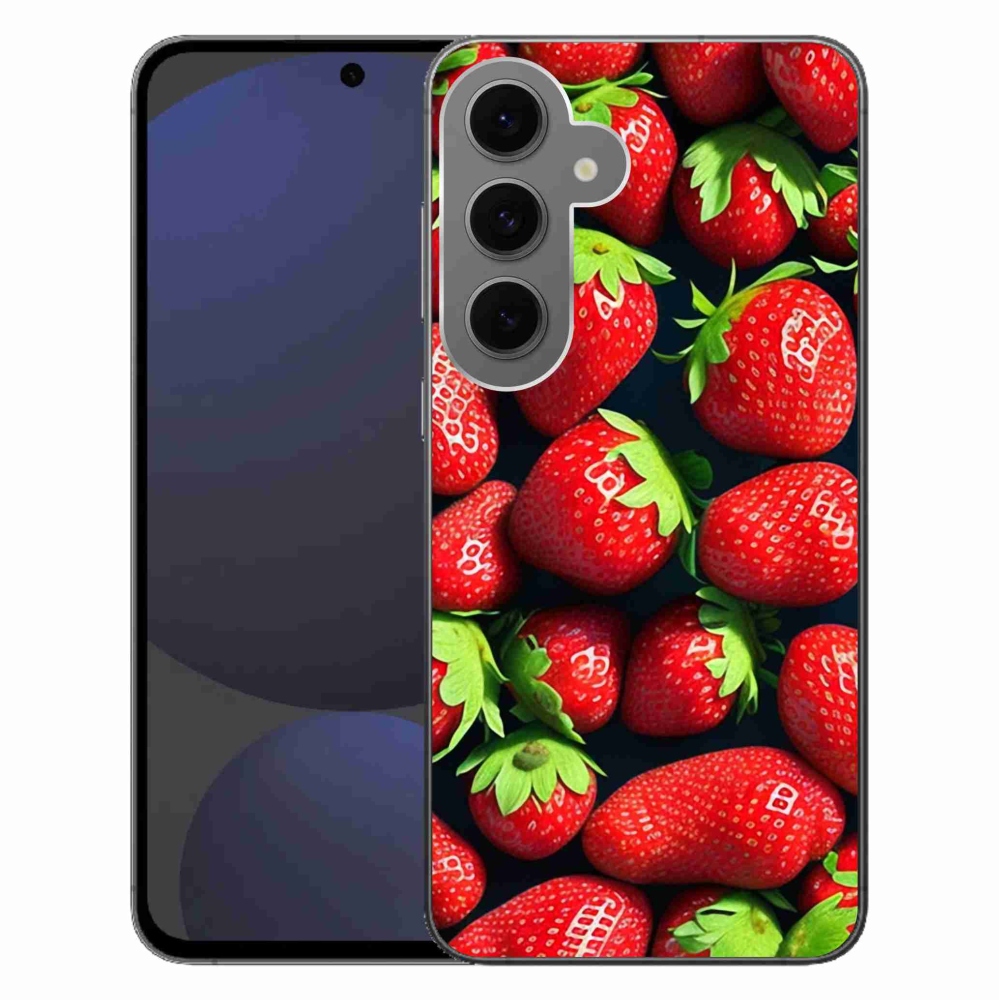 Gél védőhuzat mmCase Samsung Galaxy S24 FE készülékhez - eper