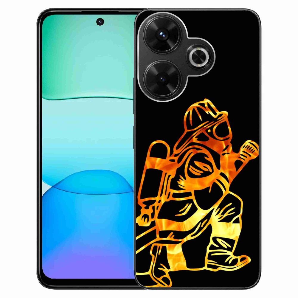 Gél borítás mmCase a Xiaomi Redmi 13 4G/Poco M6 4G - tűzoltó 1