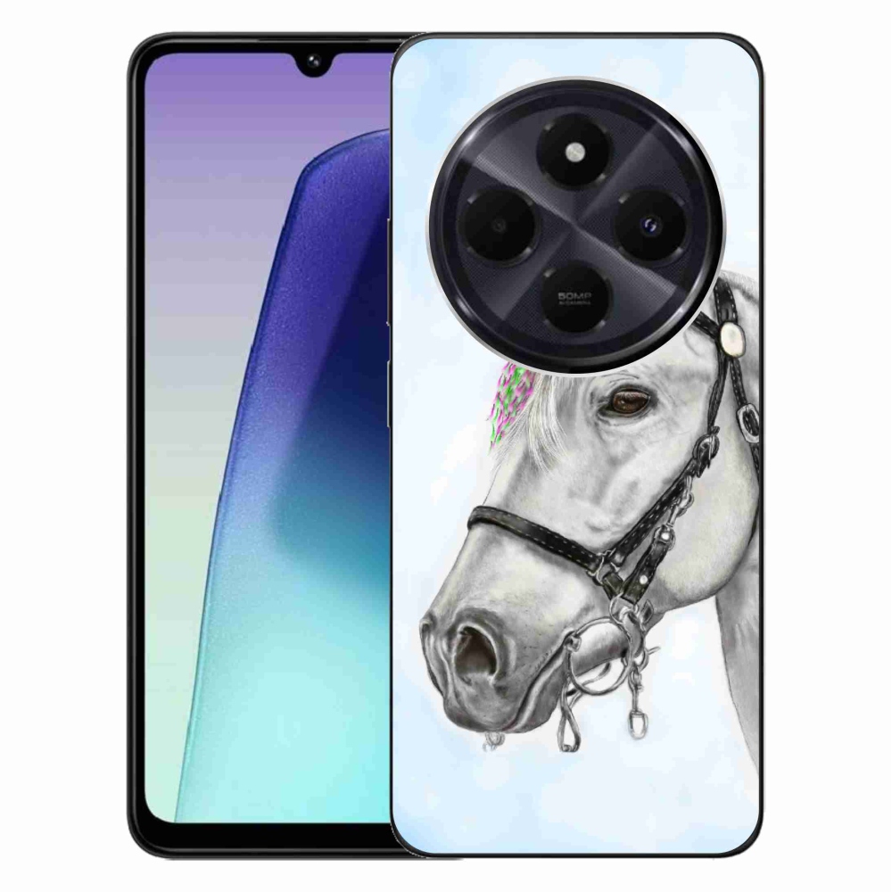 Gél borítás mmCase a Xiaomi Redmi 14C/Poco C75-hez - fehér ló 1
