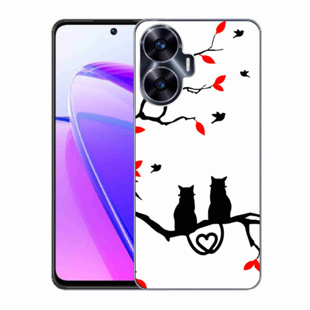 Gél borító mmCase a Realme C55 készülékhez - macskaszerelem