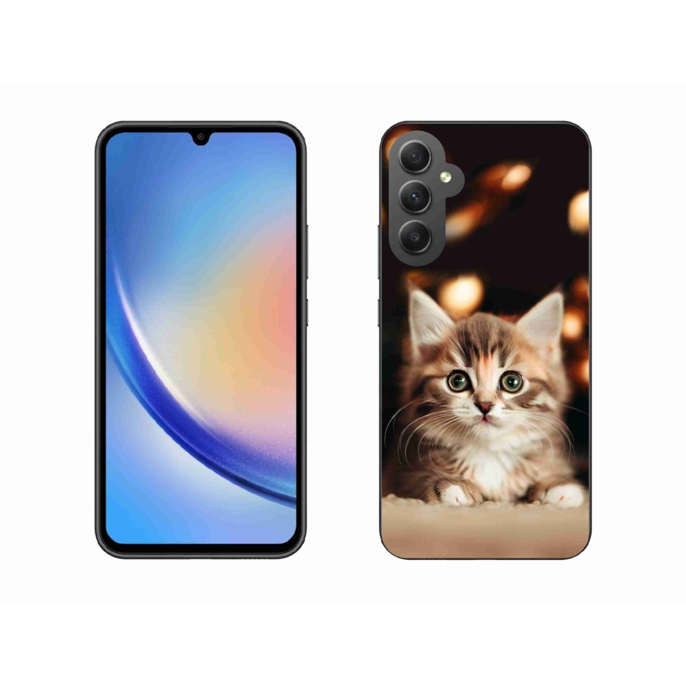 Gél borítás mmCase Samsung Galaxy A34 5G - aranyos cica 2