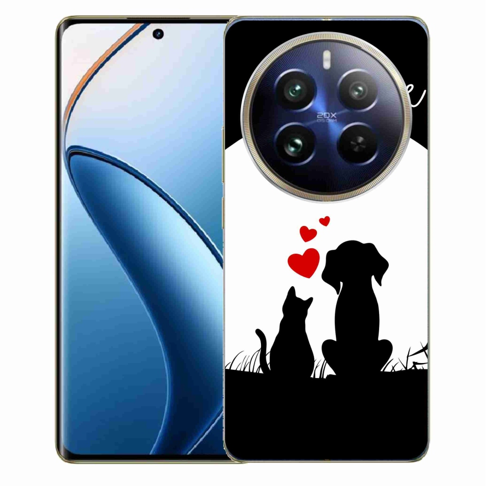 Gél tok mmCase a Realme 12 Pro 5G/12 Pro+ 5G számára - állati szeretet