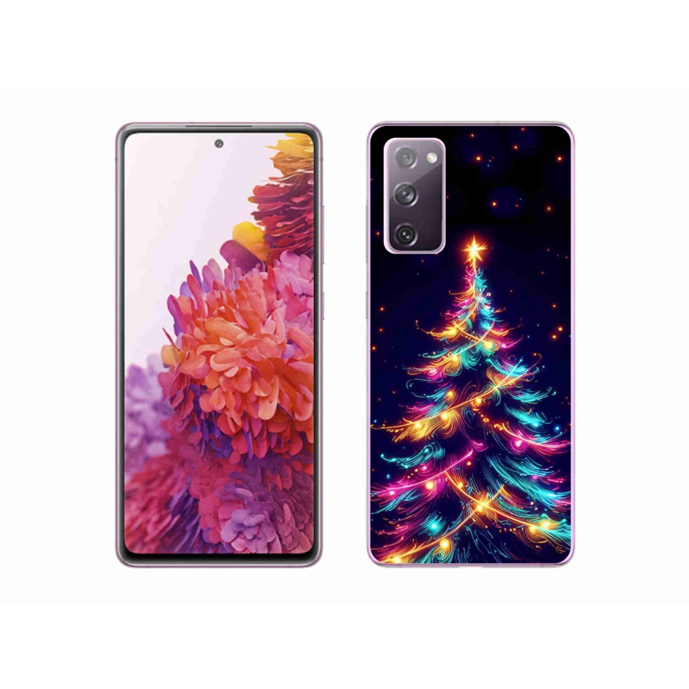Gél borítás mmCase Samsung Galaxy S20 FE készülékhez - neon karácsonyfa