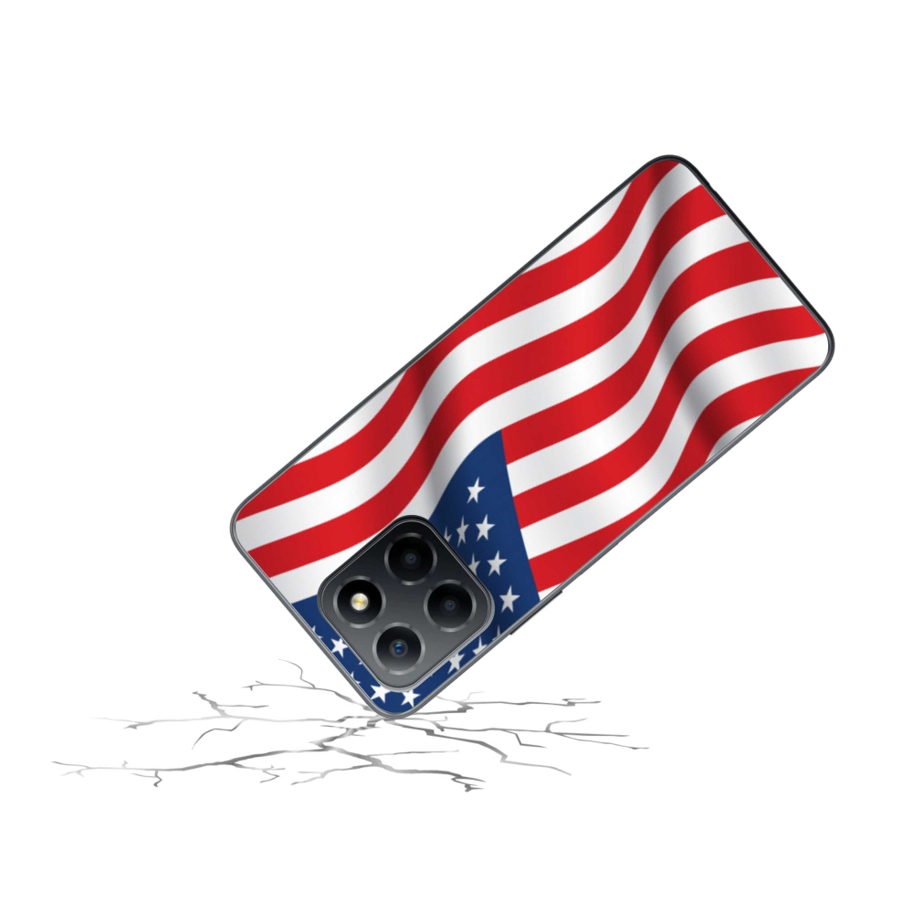 Gél borítás mmCase a Honor X8 5G/Honor 70 Lite 5G számára - amerikai zászló