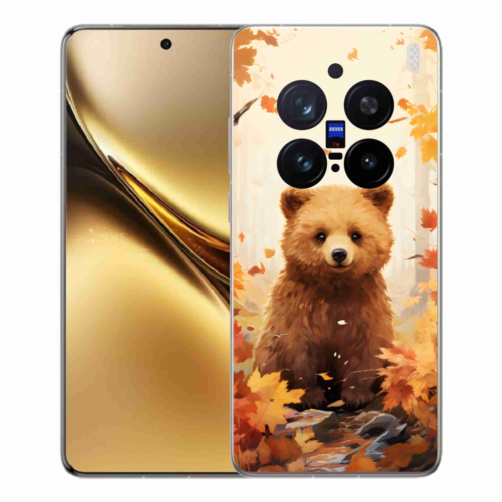 Zselés borítás mmCase a Vivo X200 Pro 5G-hez - medve az erdőben