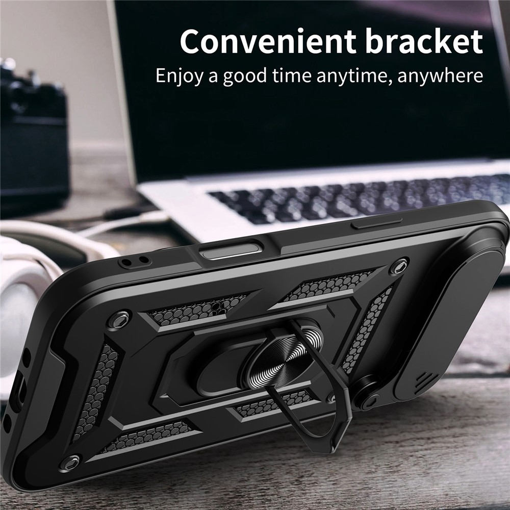 Ring tartós borító iPhone 17 Air készülékhez - Fekete