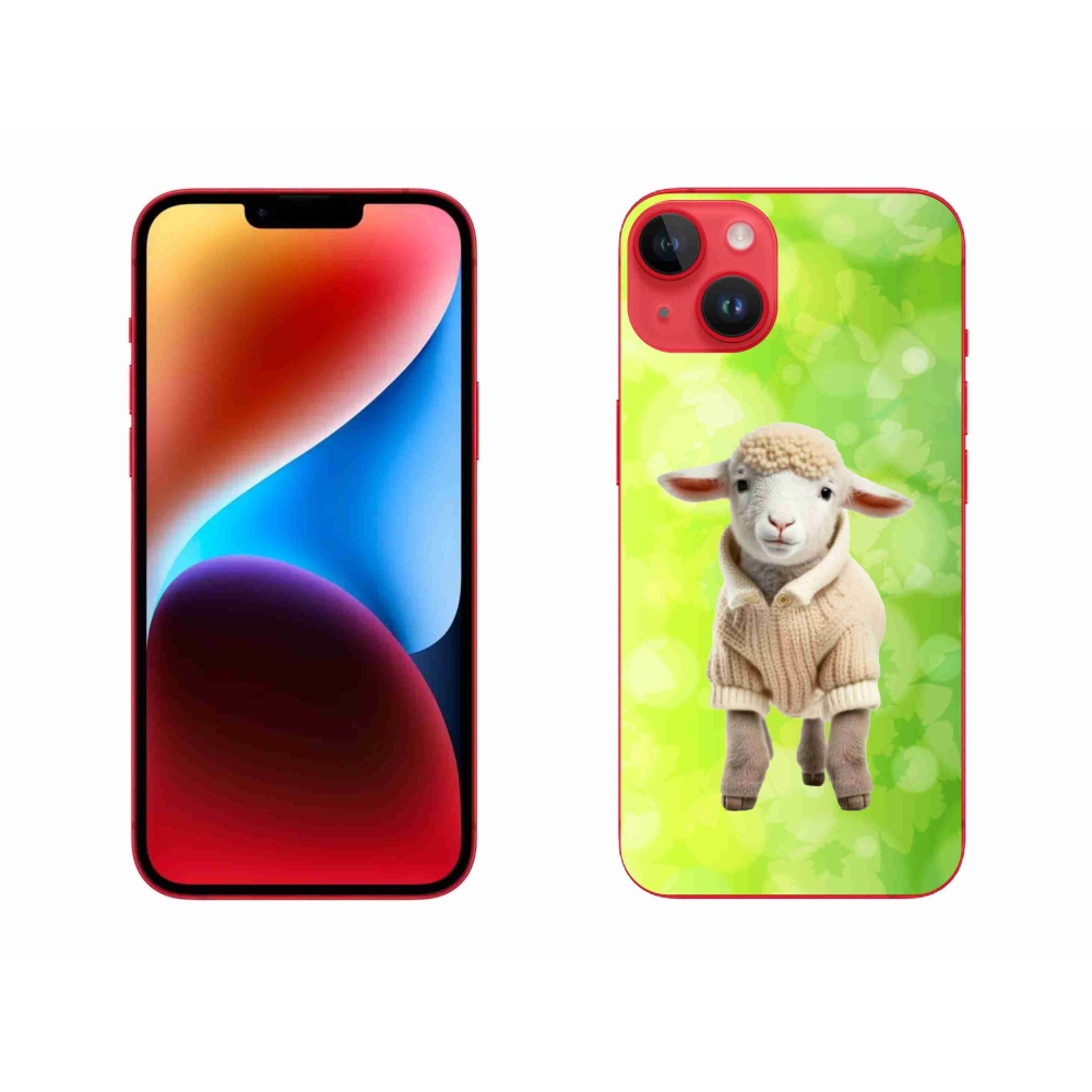 Gél borítás mmCase iPhone 14 Plus készülékhez - bárány pulóverben